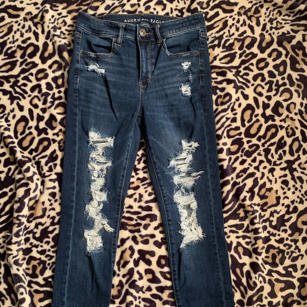 American Eagle N(e)xt Level Stretch Ripped Hi-Rise Jegging